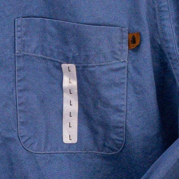 Soft Twill Work Shirt Relaxed Fit Men's Large Outdoor Comfort Roundtree & Yorke - Picture 9 of 14